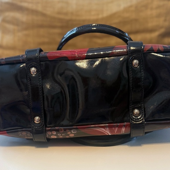 Salvatore Ferragamo FLORAL Nylon/ Leather Trimmed Tote Bag - Picture 7 of 7